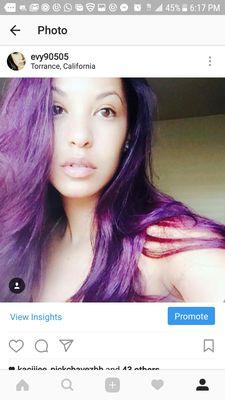 Purple Rain. Sola Salons in Torrance 214 215-8362