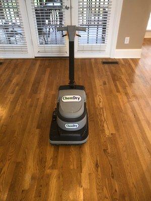 Wood floor cleaning service