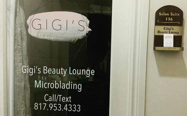 Gigi's Beauty Lounge (microblading) is located in the Phenix Salon Suites, 4709 Colleyville Blvd., Colleyville, Texas.