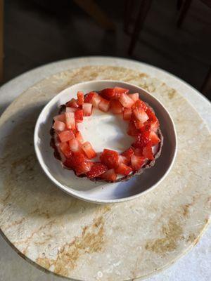 Black Sesame Panna Cotta Tart