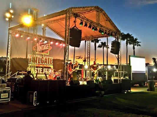 Annual Tampa Tailgate Taste fest with live music and LED screens