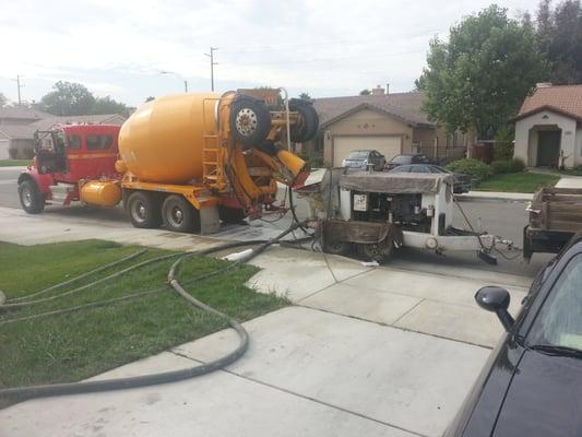 Professionals with R & R Concrete Pumping.