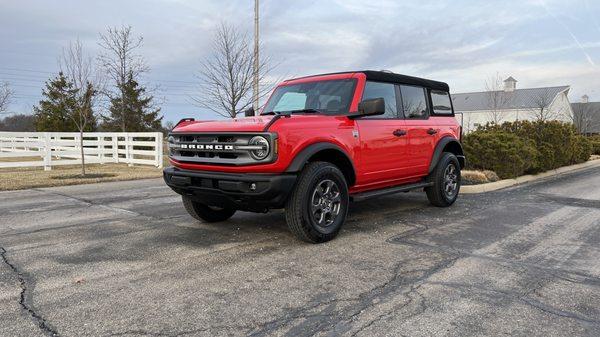 This Bronco can tackle any road at any time of the day.