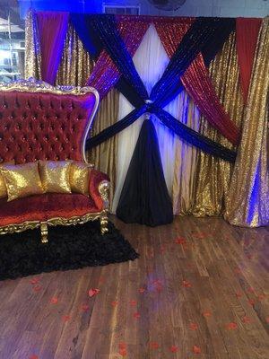 Decor done by Universalhallrental.com