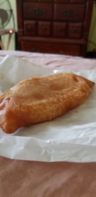 Fried peach pie... yummm so flaky and buttery