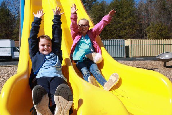 Oakland Elementary Students Enjoying Recess