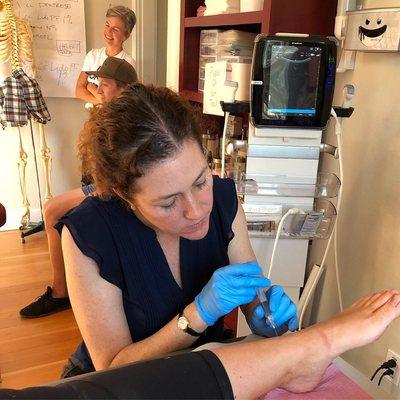 Prolotherapy injections for ankle pain by Dr. Murphy