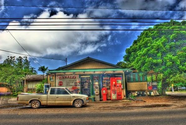 A painting of the store.