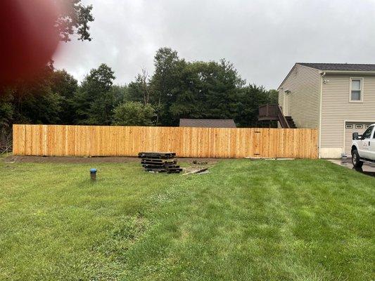 New fence