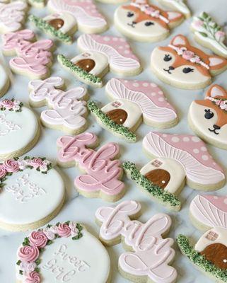 Beautiful custom cookies for a baby shower!