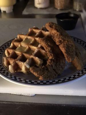 Delicious Chicken and Waffles!!!