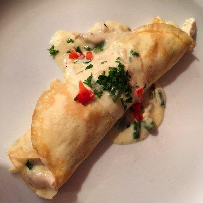 Crepe of the day. Chicken and asparagus crepe