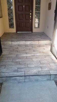 Installed tile