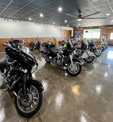 wide variety of models of motorcycles