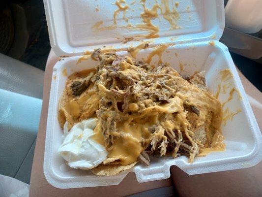 Pork nachos