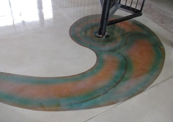 Epoxy floor with custom graphics