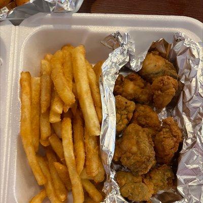 Oysters and French fries