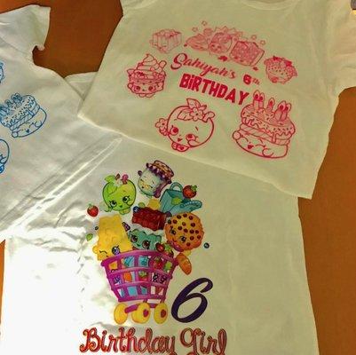 Birthday Tee Shirts