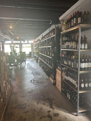 Inside - wine selection