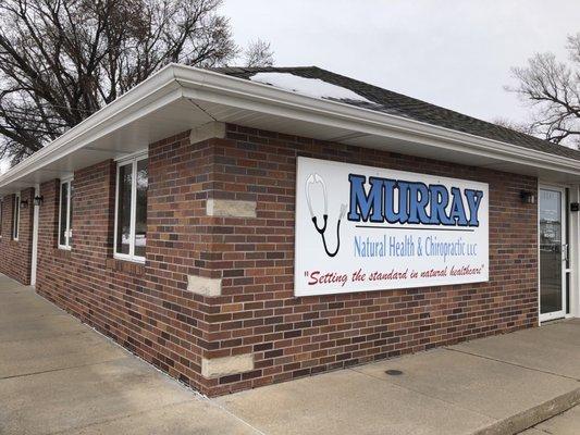 Outside of Murray Natural Health & Chiropractic. It houses A Murray Natural Health Day Spa.