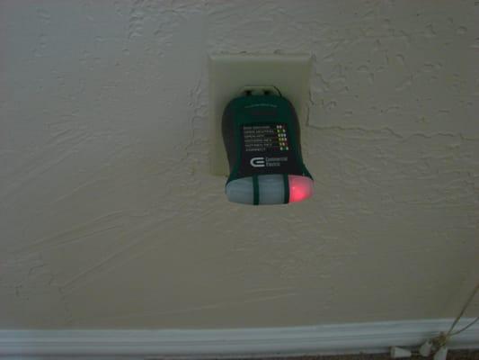 Wall outlets with reversed polarity. This is a hidden  problem that is identified during a  Home inspection