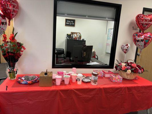 Happy Valentines Day! Our office showers there staff with love and appreciation.