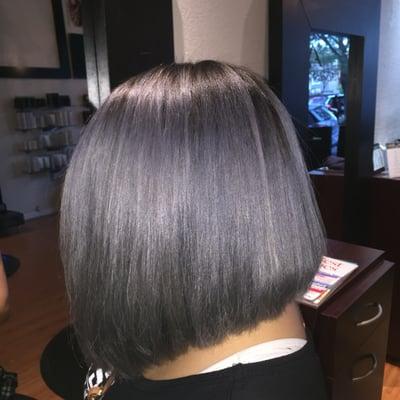 Another fun color, Silver Shadow Bob