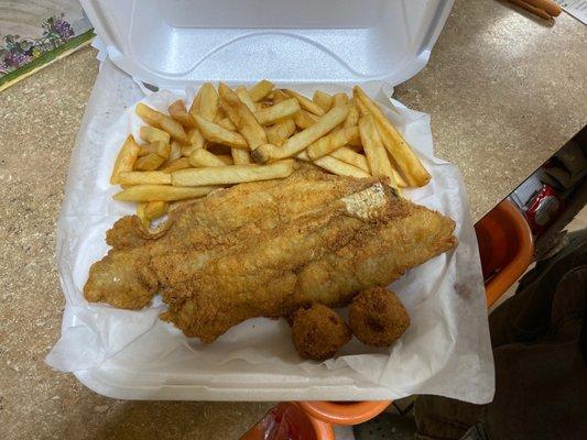 2 pc Whiting with fries