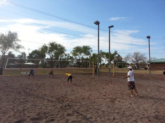 Beautiful day to play volleyball.