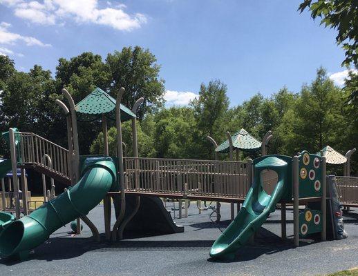 Playground on the western edge of the park and the end of the St. Peter's Trail. Within steps of parking and restrooms.