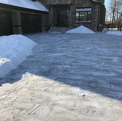 Large Driveway Snow Clearing