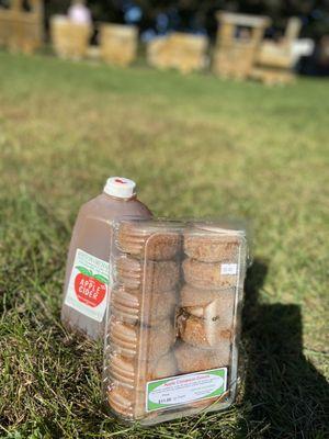 Cider and donuts