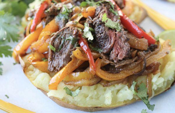 Fajita Steak Baked Potato