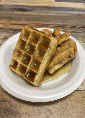 Chicken and waffles