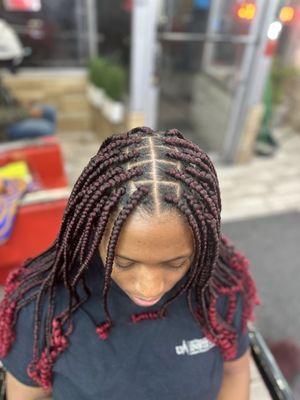 Services: Box Braids (Extensions)