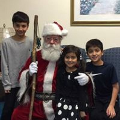 Fun visit with Santa at the office.