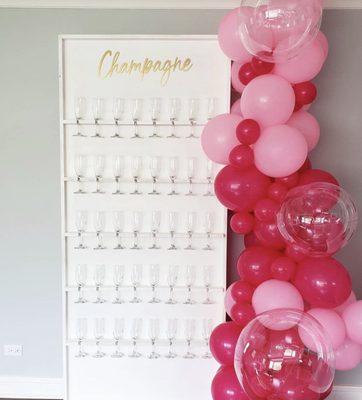 Champagne wall rentals