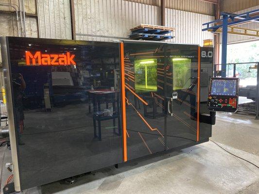 Our new Mazak Optiplex 3015 fiber II laser.