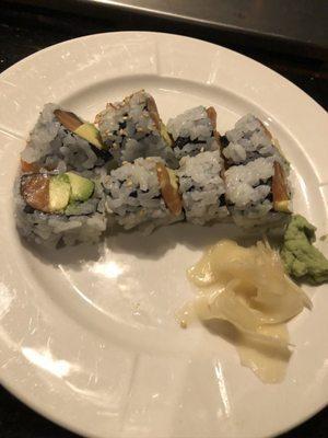 Salmon avocado roll