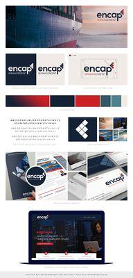 Brand Board for Encap Management as designed by BuildMyNewBrand.com