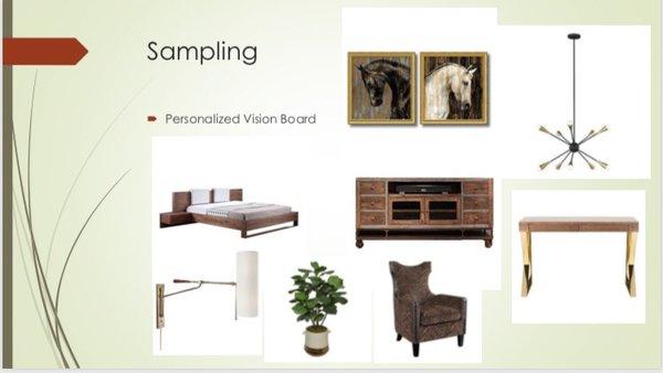 Personalized Vision Board "Sampling" -- Let us help you find your happy place!