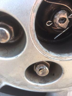 Lugnuts damaged & mismatched