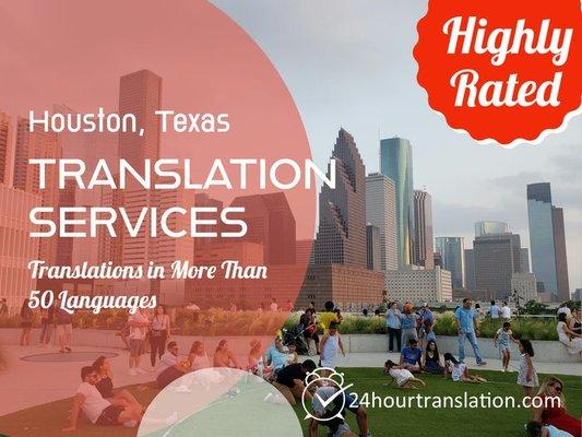 We offer local translation services near downtown Houston.