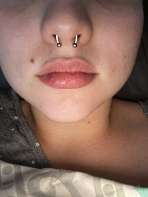 Septum piercing