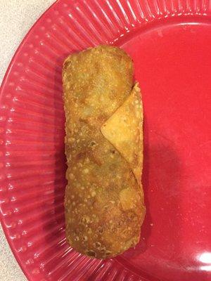 These egg rolls are very thick & large. They smelled a little odd & tasted like fried food is all.