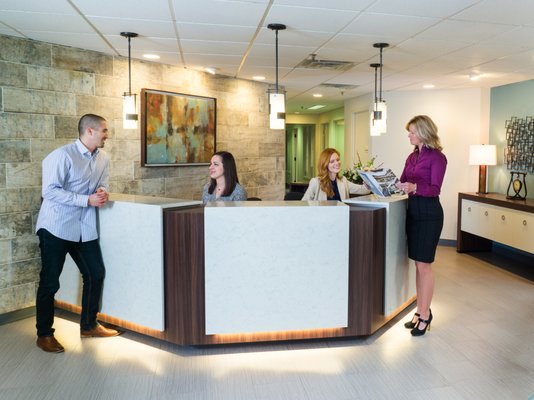 Front desk reception area