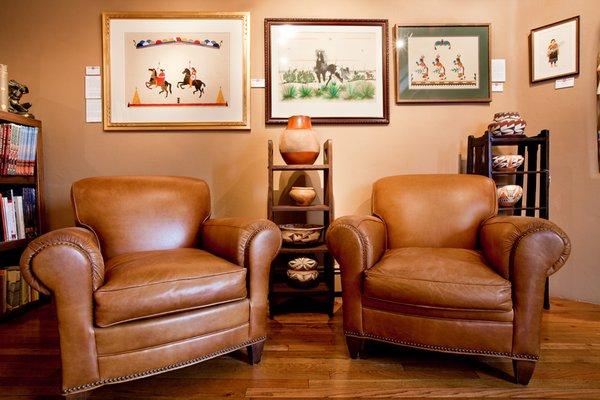 Fine Art - Native American Paintings and Arts and Crafts Mission Oak Furniture