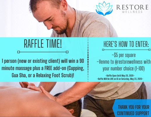 Raffle for a FREE Massage!