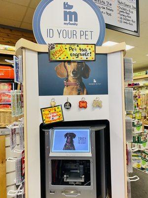 My Family in store ID Your Pet engraving while you wait