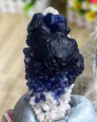 Blue Fluorite From Mongolia